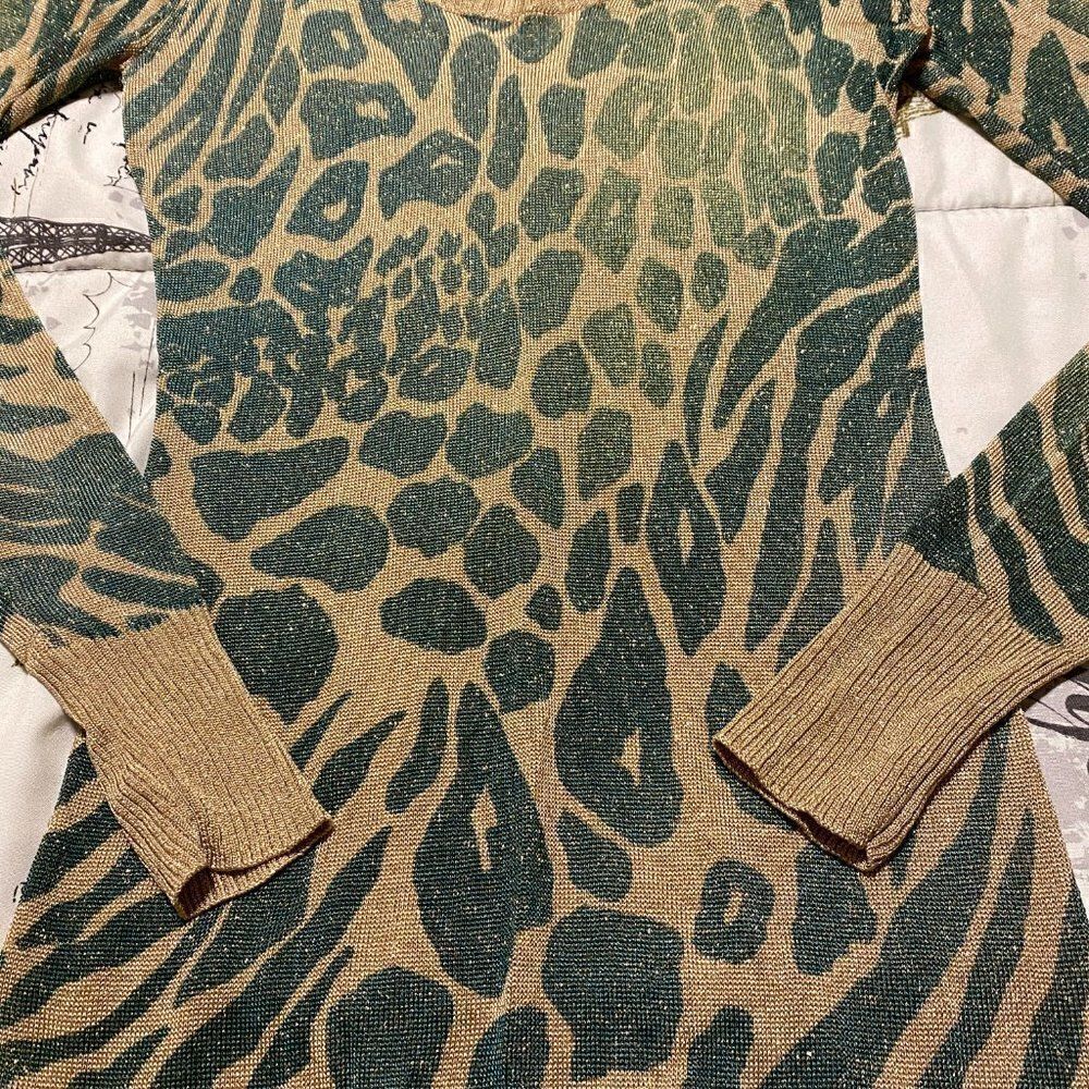Metallic Animal Print Tunic S - Picture 3 of 3